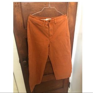 Madewell Emmett Slim wide leg cropped pants